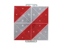 REFLECTOR ALB/ROSU PATRAT