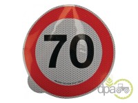 AUTOCOLANT INDICATOR LIMITA DE VITEZA 70KM/H Piese universale