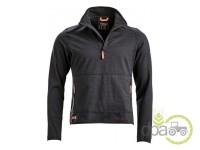 BLUZA POLAR BARBATI CU FERMOAR SCURT ANTRACIT XL 56
