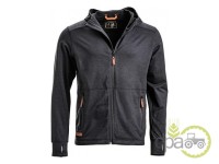BLUZA POLAR BARBATI CU FERMOAR SI GLUGA ANTRACIT XL 56