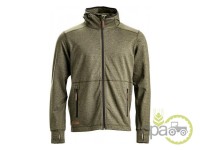 BLUZA POLAR BARBATI CU FERMOAR SI GLUGA VERDE XL 56
