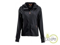 BLUZA POLAR FEMEI CU FERMOAR SI GLUGA ANTRACIT M 38