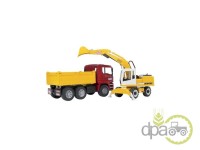 CAMION CU BENA SI EXCAVATOR JUCARIE