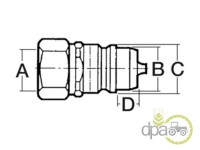 CUPLA HIDRAULICA TATA David Brown