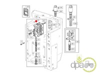GARNITURA CARCASA SUPAPA PRIZA PUTERE John Deere