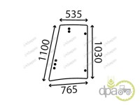 GEAM LATERAL DREAPTA SPATE JCB