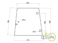 GEAM LATERAL STANGA SAU DREAPTA SPATE Massey Ferguson