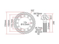 GRUP CONIC FATA 9/33 Massey Ferguson