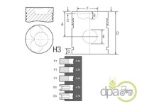 PISTON+SEGMENTI MOTOR R1 Ford
