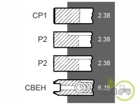 SEGMENTI MOTOR Massey Ferguson