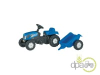 TRACTOR CU PEDALE SI REMORCA NEW HOLLAND T7040