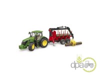 TRACTOR CU REMORCA JUCARIE JOHN DEERE 7R350