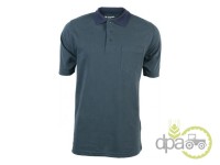 TRICOU POLO VERDE/ALBASTRU L